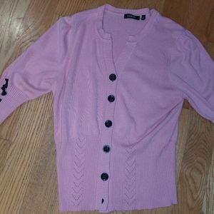 Pink cardigan